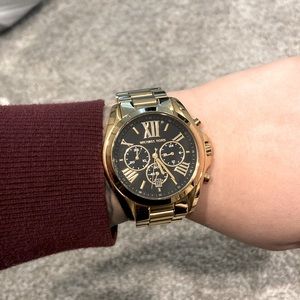 Gold & Black Michael Kors Watch